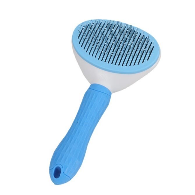 Household hair removal self-cleaning needle comb