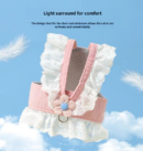 Cat traction rope JK small flower adjustable anti slip chest harness pet clothes