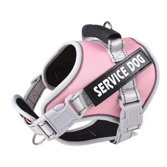 Explosion proof neck collar, large dog traction, P-rope vest style dog chest harness