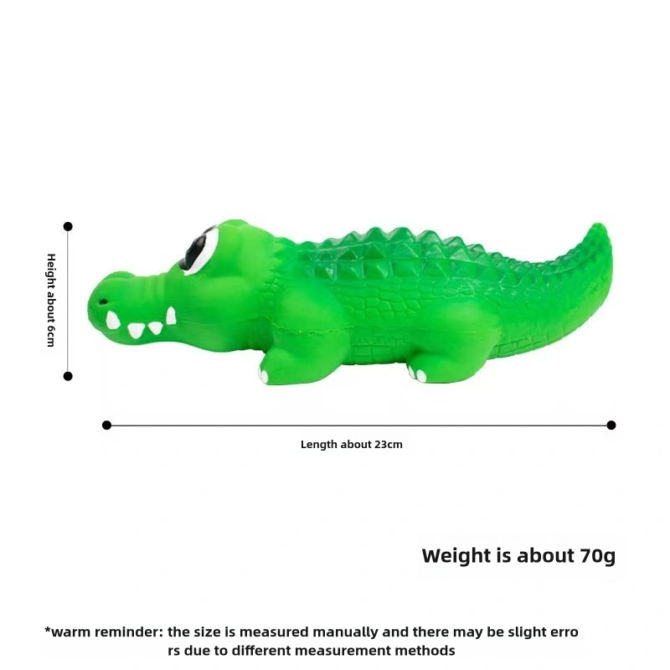 Latex sound crocodile, sound dog toy