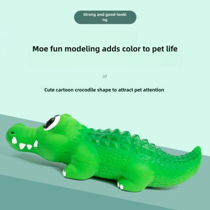 Latex sound crocodile, sound dog toy