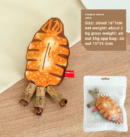 Cat toy fish bone simulation fish grinding toy
