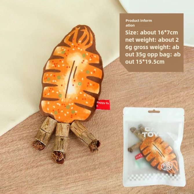 Cat toy fish bone simulation fish grinding toy