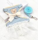 Cute teddy bear vest, pet leash to prevent escape, can be used when going out