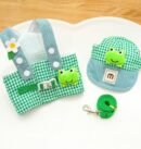 French fries appearance chest and back traction rope set, four season pet clothing, outdoor sun hat