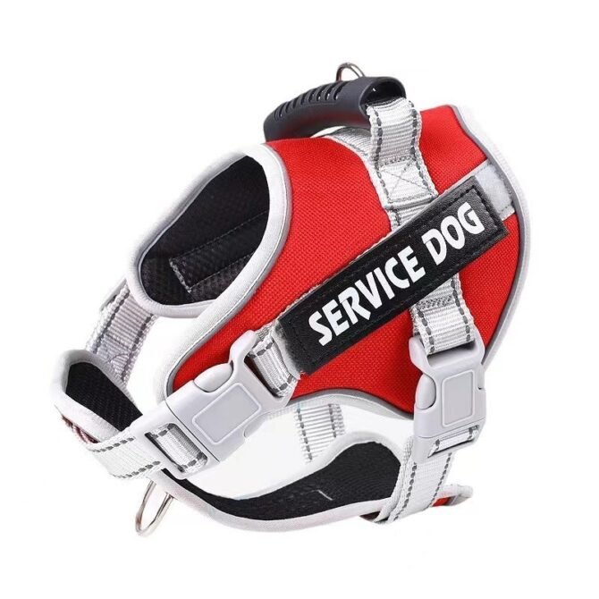 Explosion proof neck collar, large dog traction, P-rope vest style dog chest harness