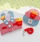 French fries appearance chest and back traction rope set, four season pet clothing, outdoor sun hat