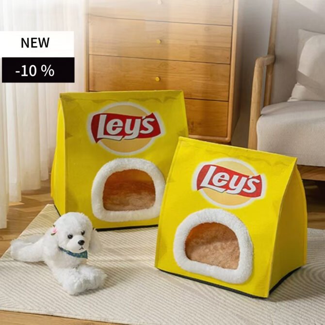 Four season universal potato chip shaped pet nest, foldable