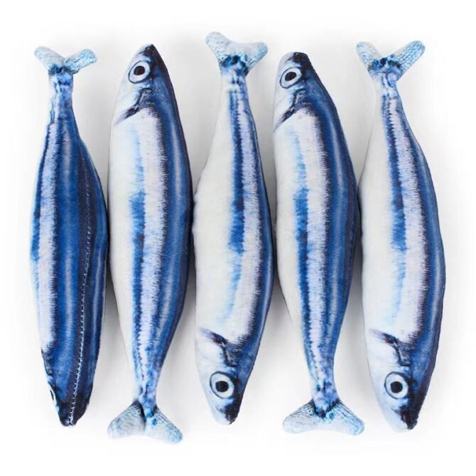 Plush simulation fish with cat, mint cat toy, crucian carp, autumn knife fish, carp, playful cat toy