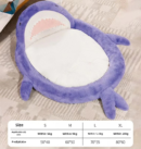 2024 new cute great white shark shaped pet bed for autumn and winter