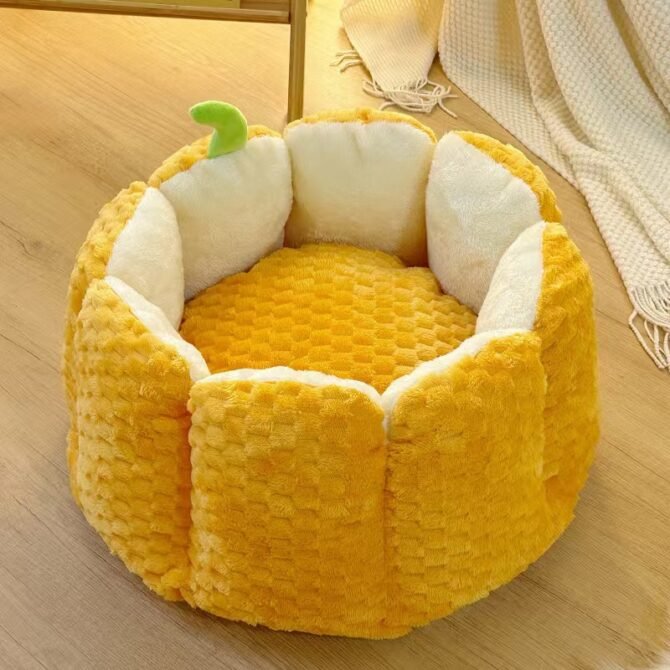 New Halloween Pumpkin Nest Pet Mat Warm Cat Nest Dog Nest