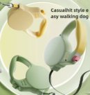 Pet leash, automatic retractable dog walking rope, small and medium-sized dog chest harness, teddy pet supplies