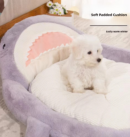 2024 new cute great white shark shaped pet bed for autumn and winter