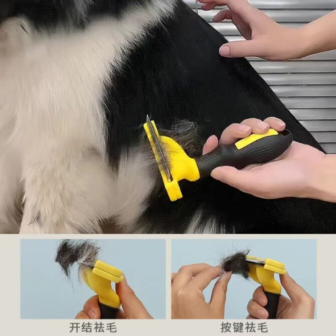 Pet grooming knife, thinning and removing floating hair comb