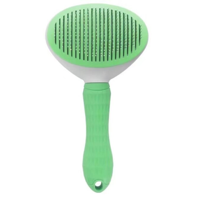 Household hair removal self-cleaning needle comb