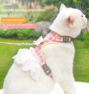 Cute teddy bear vest, pet leash to prevent escape, can be used when going out