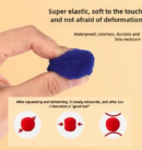 Plush ball firing gun, cat toy, silent and silent. Plush ball, elastic and bite resistant