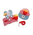 French fries appearance chest and back traction rope set, four season pet clothing, outdoor sun hat