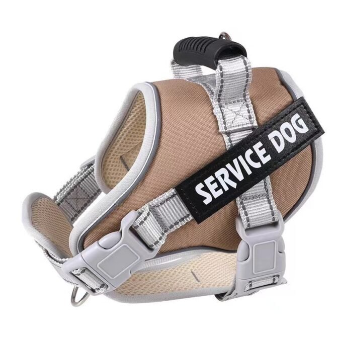 Explosion proof neck collar, large dog traction, P-rope vest style dog chest harness