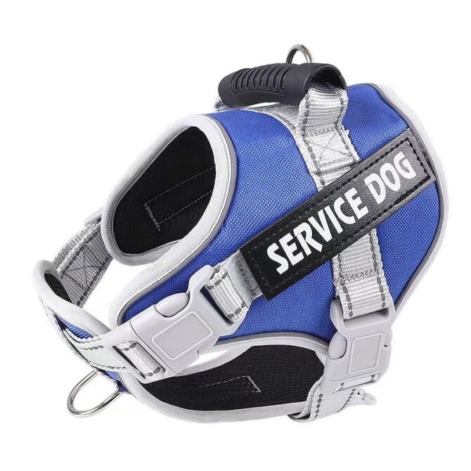 Explosion proof neck collar, large dog traction, P-rope vest style dog chest harness