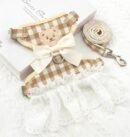 Cute teddy bear vest, pet leash to prevent escape, can be used when going out