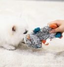 Ring Paper Series Small Dog Toy Fox Raccoon Lion Sound Toy