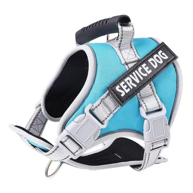 Explosion proof neck collar, large dog traction, P-rope vest style dog chest harness