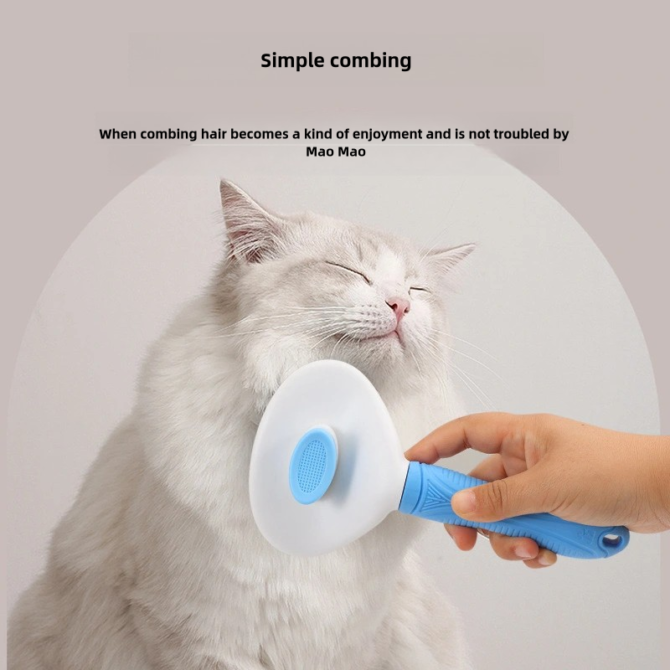 Household hair removal self-cleaning needle comb