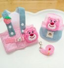 French fries appearance chest and back traction rope set, four season pet clothing, outdoor sun hat