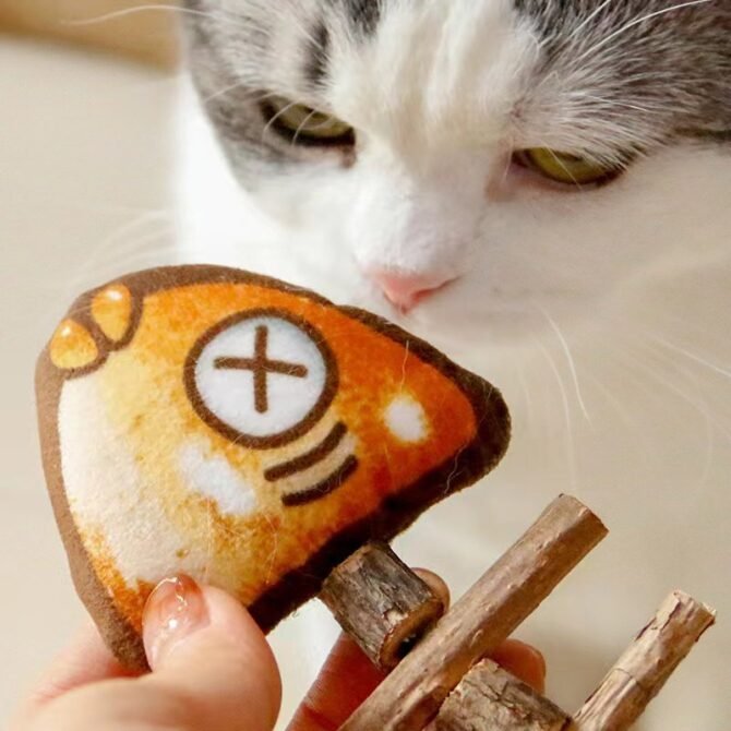 Cat toy fish bone simulation fish grinding toy
