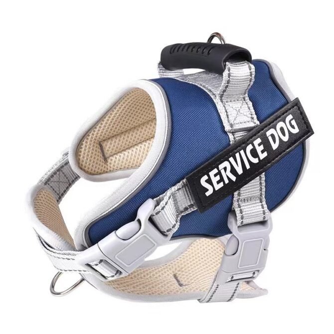 Explosion proof neck collar, large dog traction, P-rope vest style dog chest harness