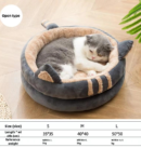 Semi enclosed pet nest, cat house, cat bed, cat house