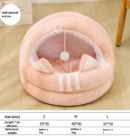 Semi enclosed pet nest, cat house, cat bed, cat house