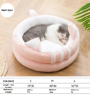 Semi enclosed pet nest, cat house, cat bed, cat house