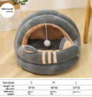 Semi enclosed pet nest, cat house, cat bed, cat house