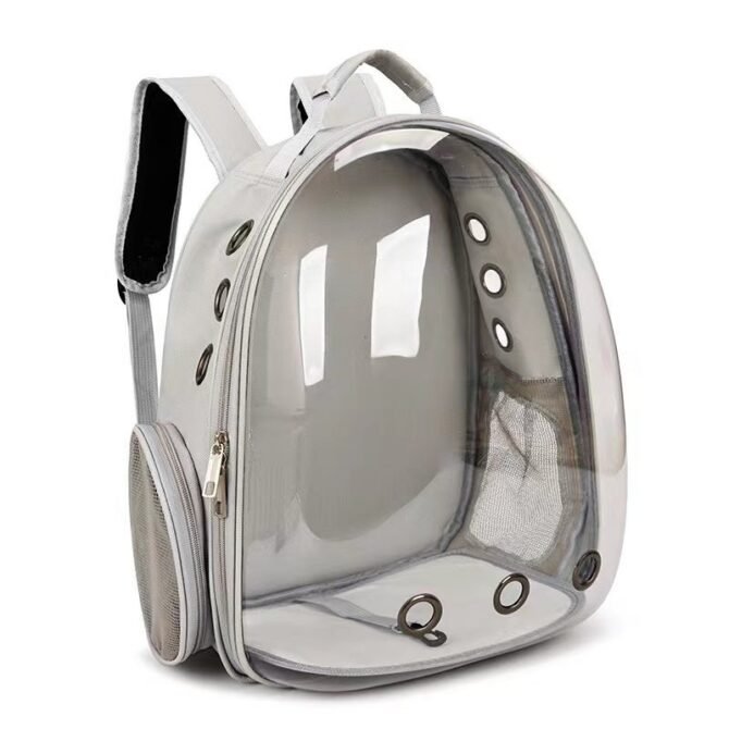 Transparent outdoor cat bag, portable for going out