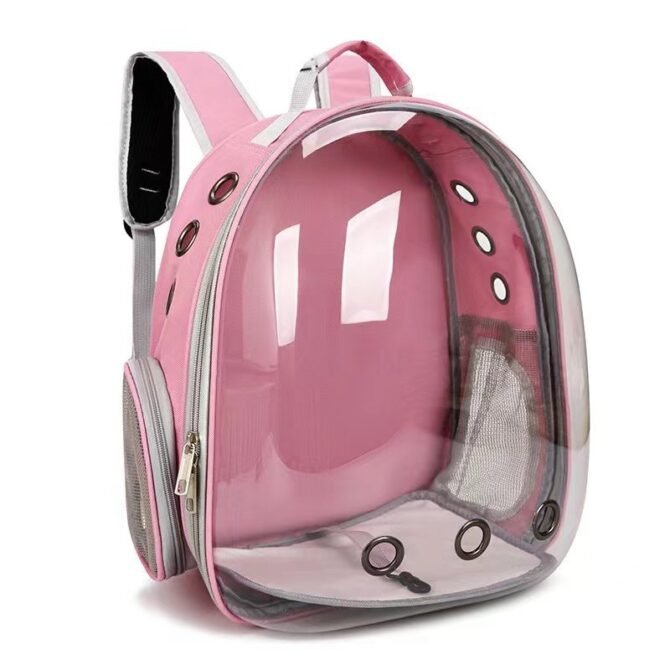 Transparent outdoor cat bag, portable for going out