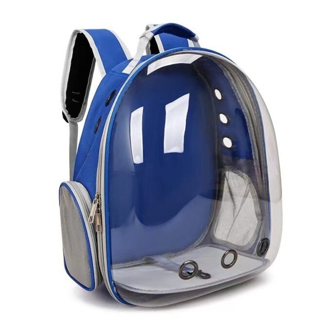 Transparent outdoor cat bag, portable for going out