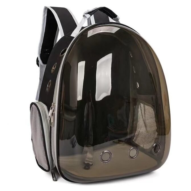Transparent outdoor cat bag, portable for going out